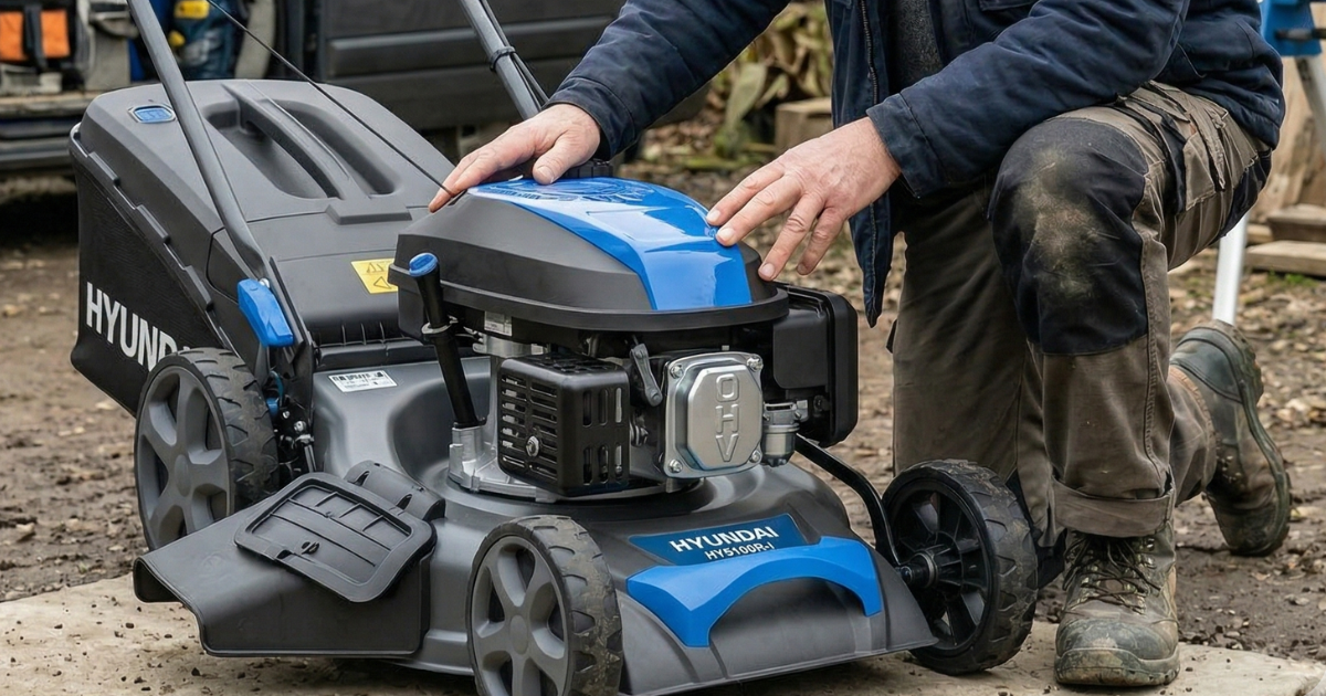 Hyundai HYM17150SPX Petrol Lawn Mower Review Hyundai HYM17150SPX Petrol Lawn Mower Review - featured image