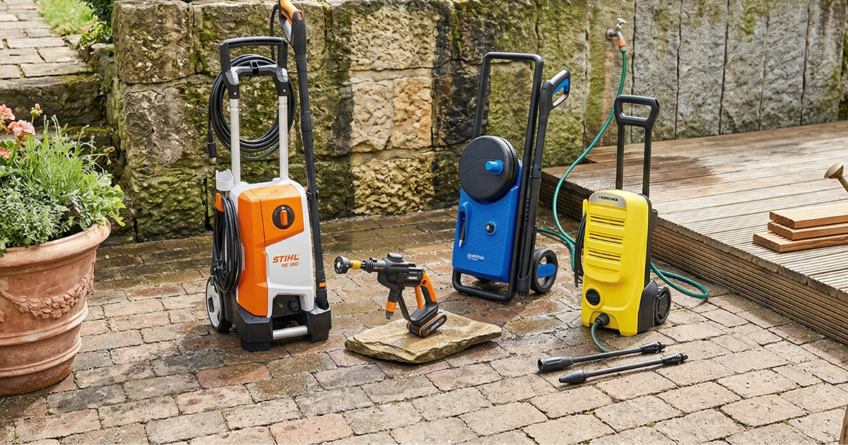 4 Best Pressure Washers for Gardens, Patios & Cars 4 Best Pressure Washers for Gardens, Patios & Cars - featured image