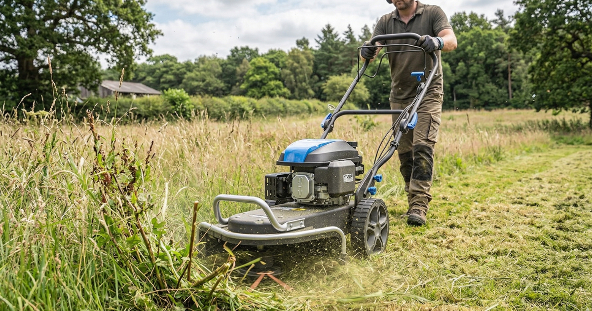 Hyundai HYFT60SPX 56cm Petrol Field Trimmer Review Hyundai HYFT60SPX 56cm Petrol Field Trimmer Review - featured image