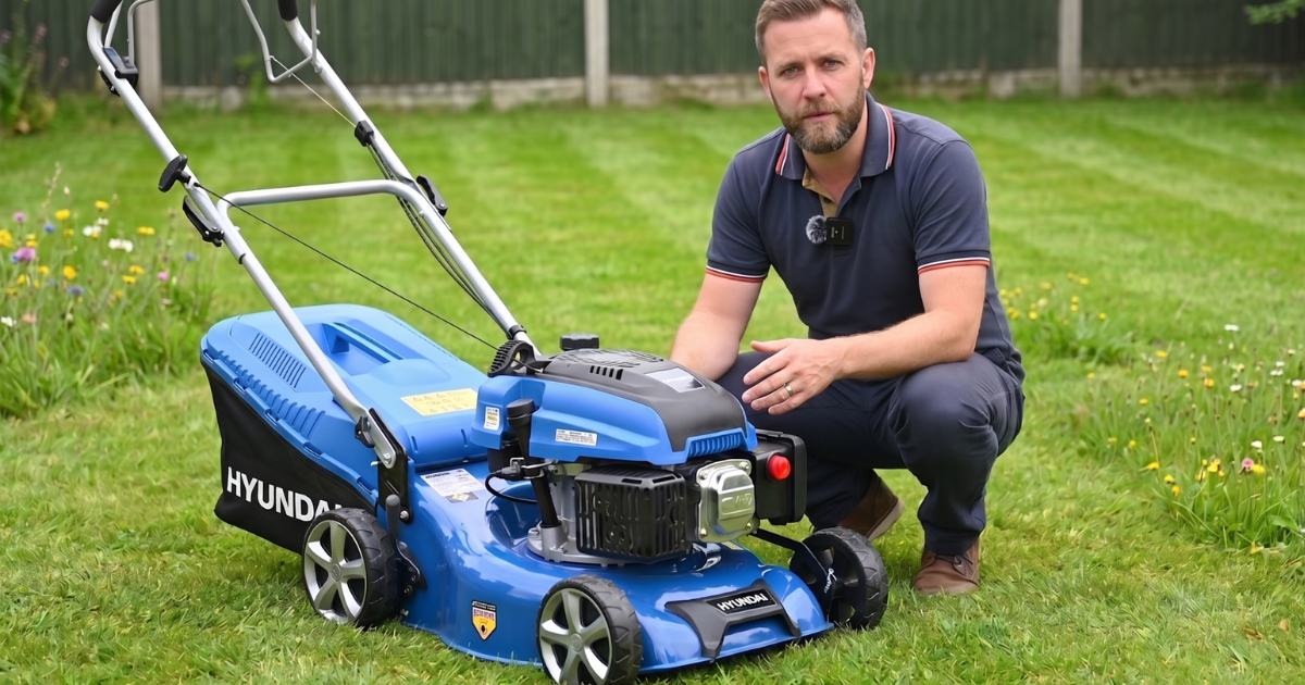 Hyundai HYM430SP 42cm 139cc Self-Propelled Petrol Lawnmower Review Hyundai 42cm 139cc Self-Propelled Petrol Lawnmower Review HYM430SP - featured image
