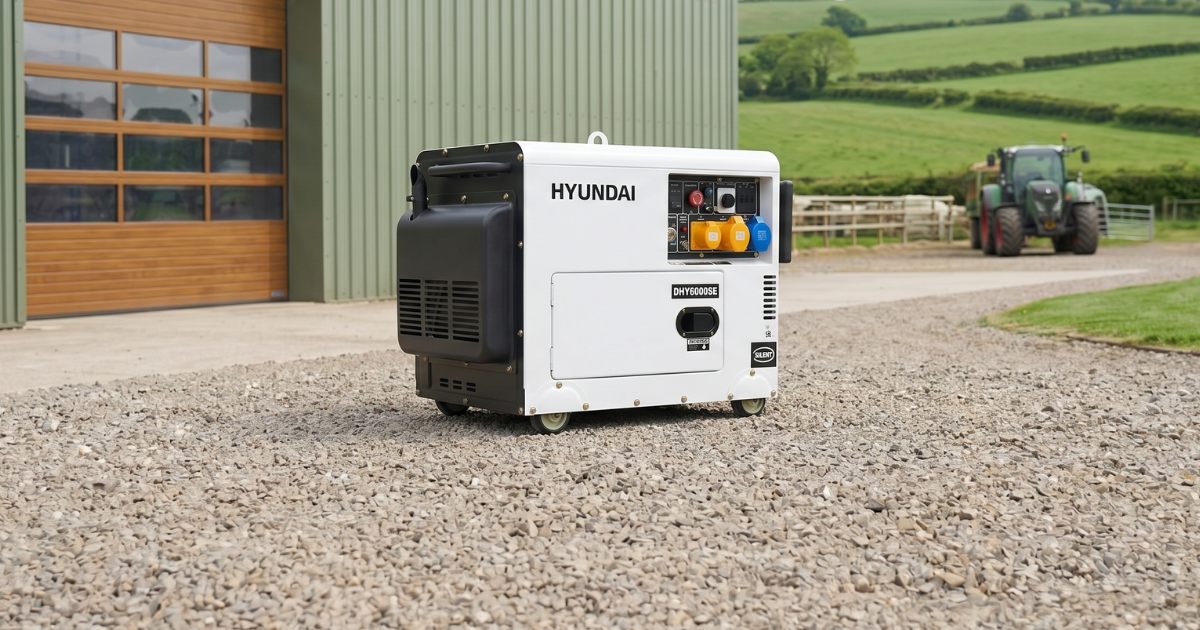 Hyundai DHY6000SE Review: 5.2kW / 6.5kVA* Diesel Standby Generator, 3000rpm, 230v Single Phase Output - featured image
