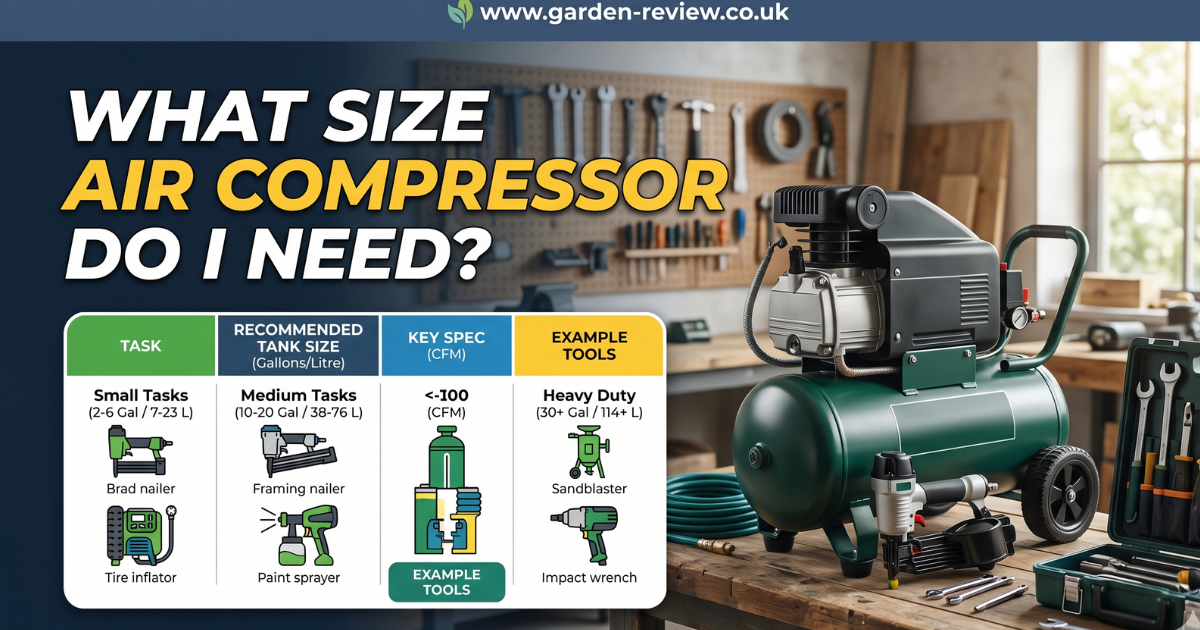What Size Air Compressor Do I Need? Workshop Guide - featured image