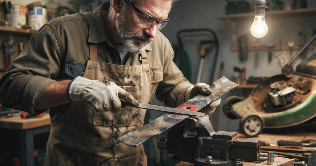How to Sharpen a Lawn Mower Blade How to Sharpen a Lawn Mower Blade - featured image