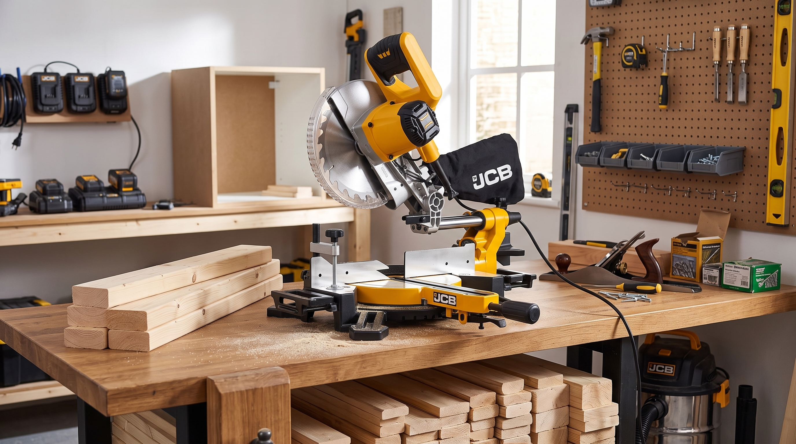 JCB 210mm Sliding Mitre Saw Review (21-MS-210-SB) JCB 210mm Sliding Mitre Saw Review (21-MS-210-SB) - featured image