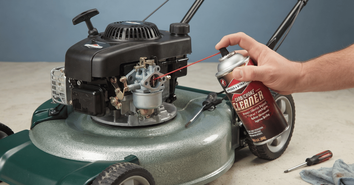 How to Clean a Lawnmower Carburettor - featured image