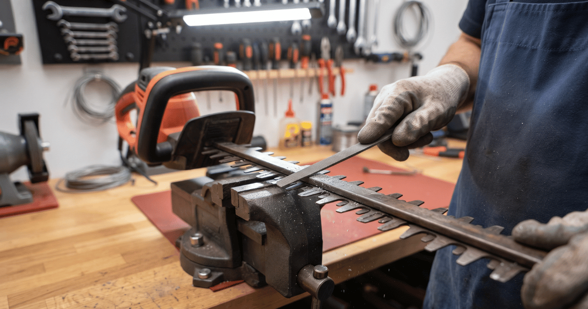 Hedge Trimmer Blades Jammed, Stuck or Blunt? The Fix & Sharpen Guide (UK) Hedge Trimmer Blades Jammed, Stuck or Blunt? The Fix & Sharpen Guide (UK) - featured image