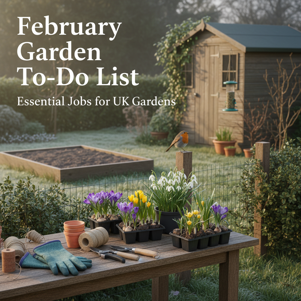 February Garden To-Do List: Essential Jobs for UK Gardens February Garden To-Do List: Essential Jobs for UK Gardens - Garden Review featured image