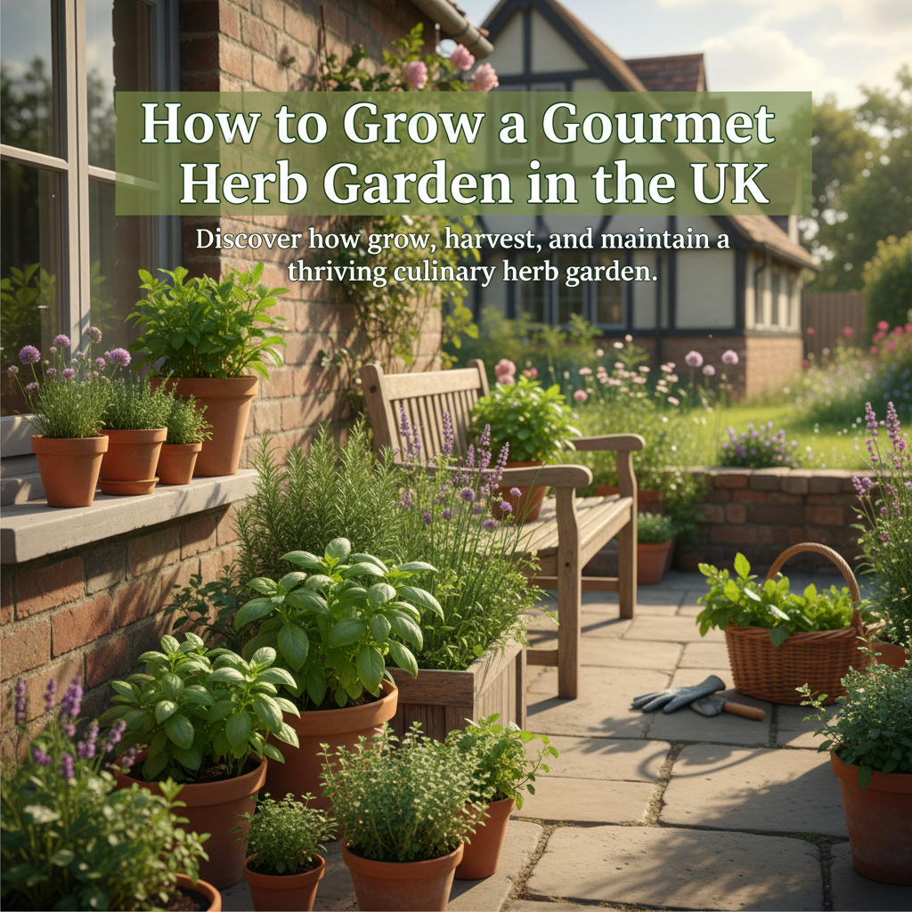 How to Grow a Gourmet Herb Garden in the UK How to Grow a Gourmet Herb Garden in the UK - Garden Review featured image