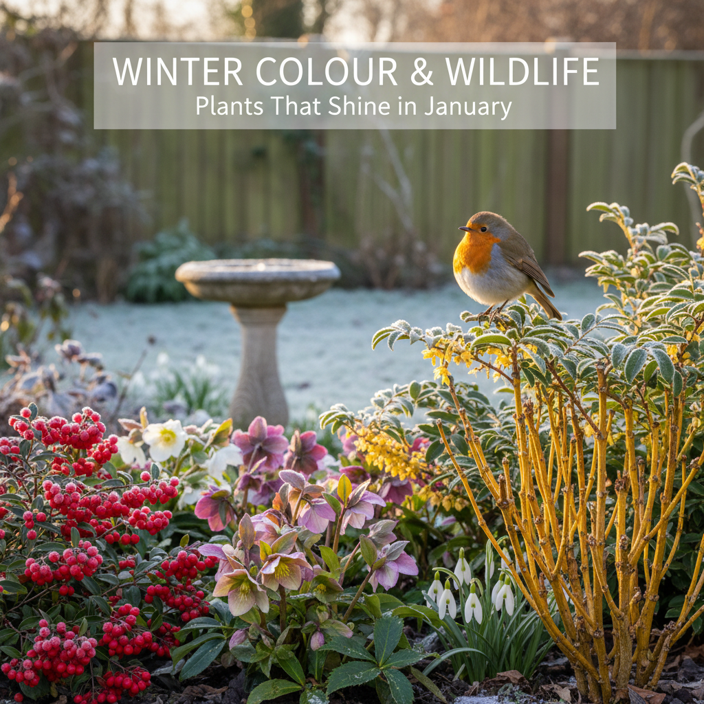 Winter Colour & Wildlife: Plants That Shine in January Winter Colour & Wildlife: Plants That Shine in January - Garden Review featured image