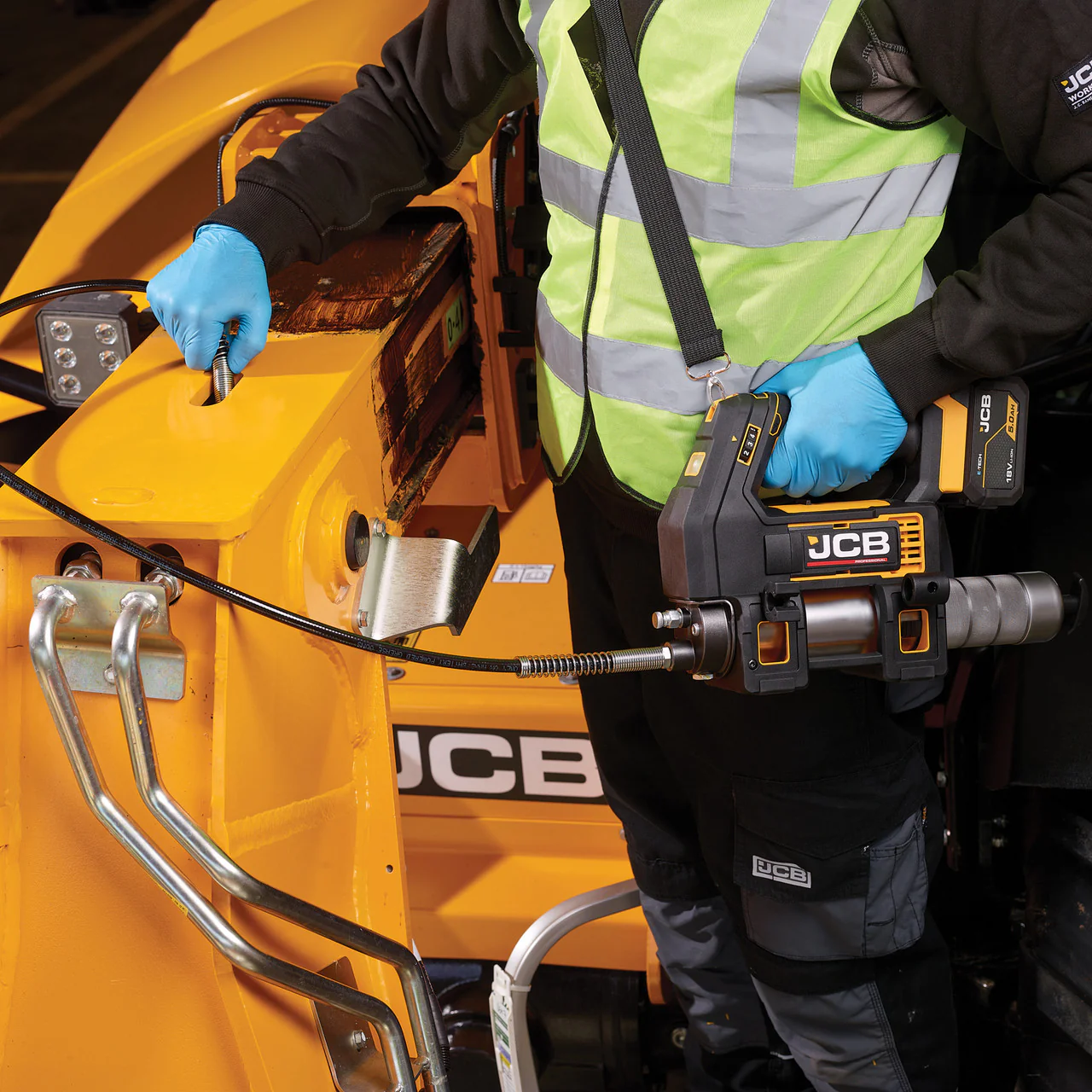Greasing tractor joints