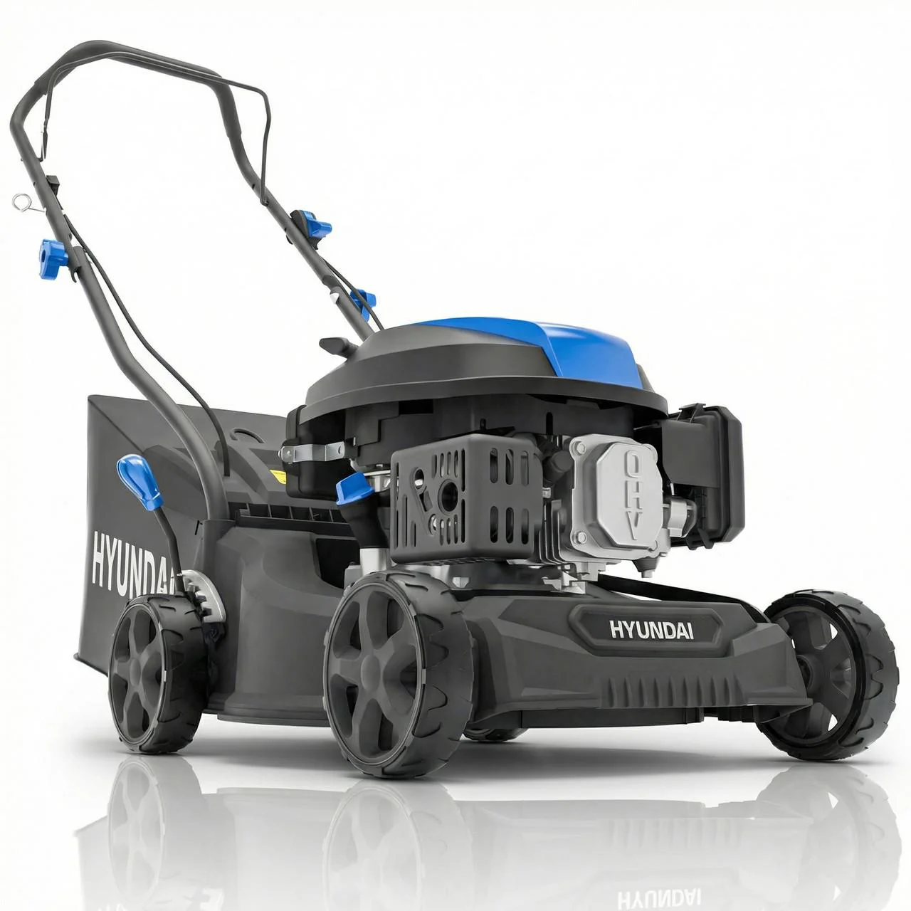 Hyundai HYM16130PX 16” / 40cm Hand Push Petrol Lawnmower, 139cc Engine